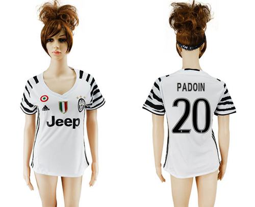 Women's Juventus #20 Padoin Sec Away Soccer Club Jersey